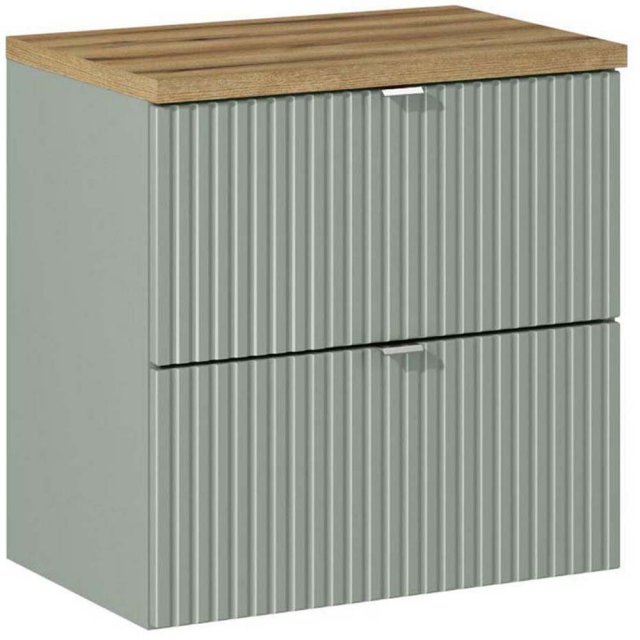 COMAD Szafka podumywalkowa LINE REED GREEN z blatem WOTAN 60 cm
