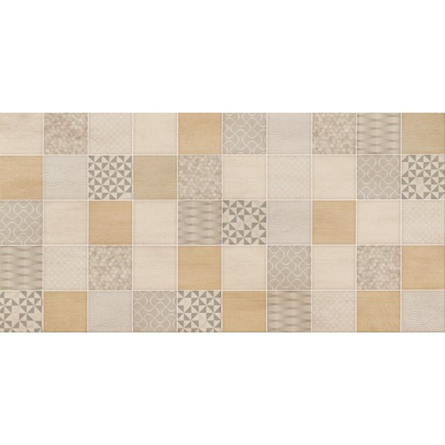 Płytka ścienna URCA beige patchwork glossy 29,7x60 gat. I