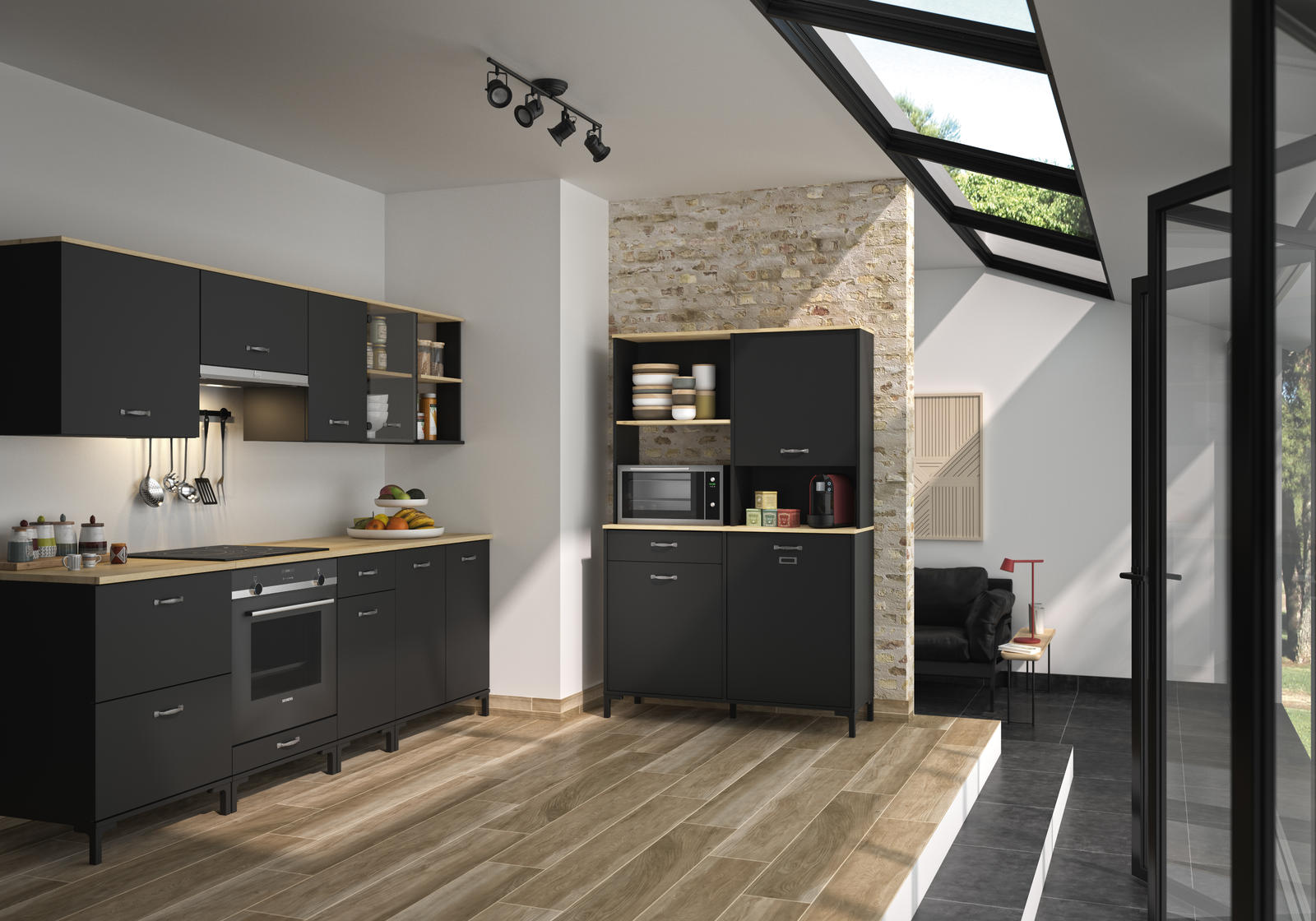 Kuchnia w designie industrialnym Manchester IV