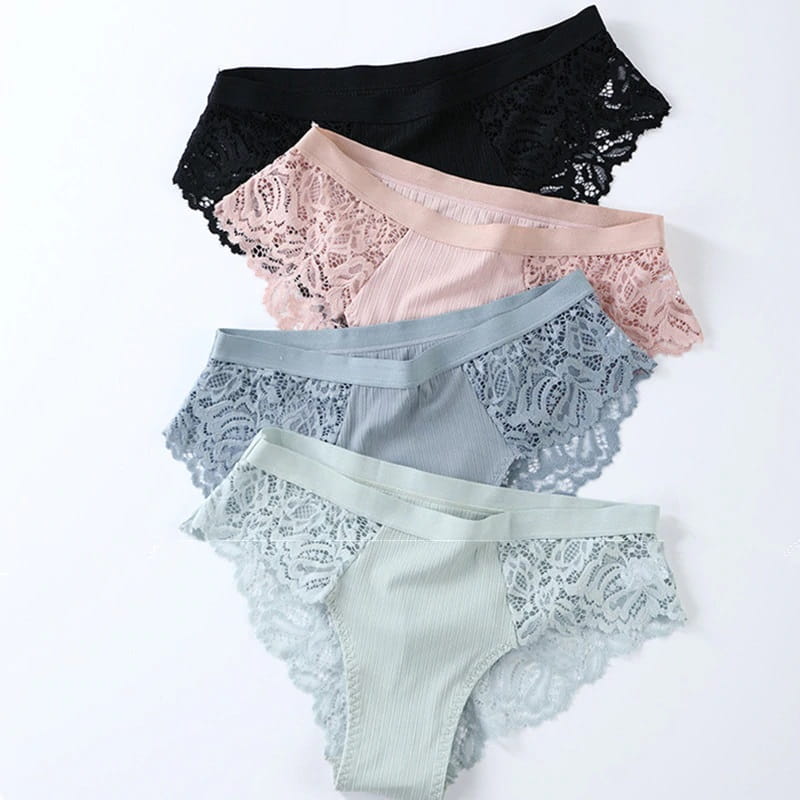 3 pary majtek z koronką L-XL