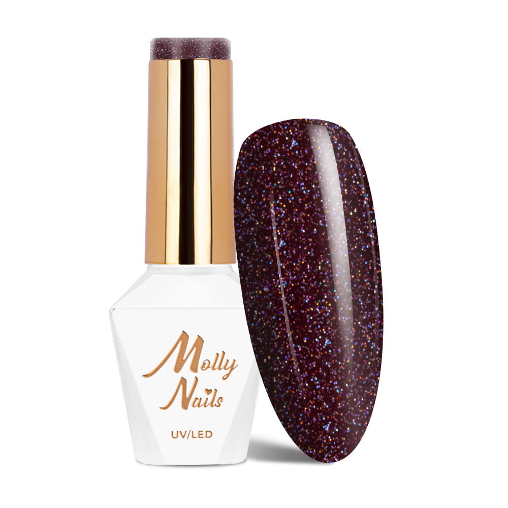 Lakier hybrydowy Molly Nails Story Time Her Eyes HEMA/Di-HEMA Free 8g Nr 626
