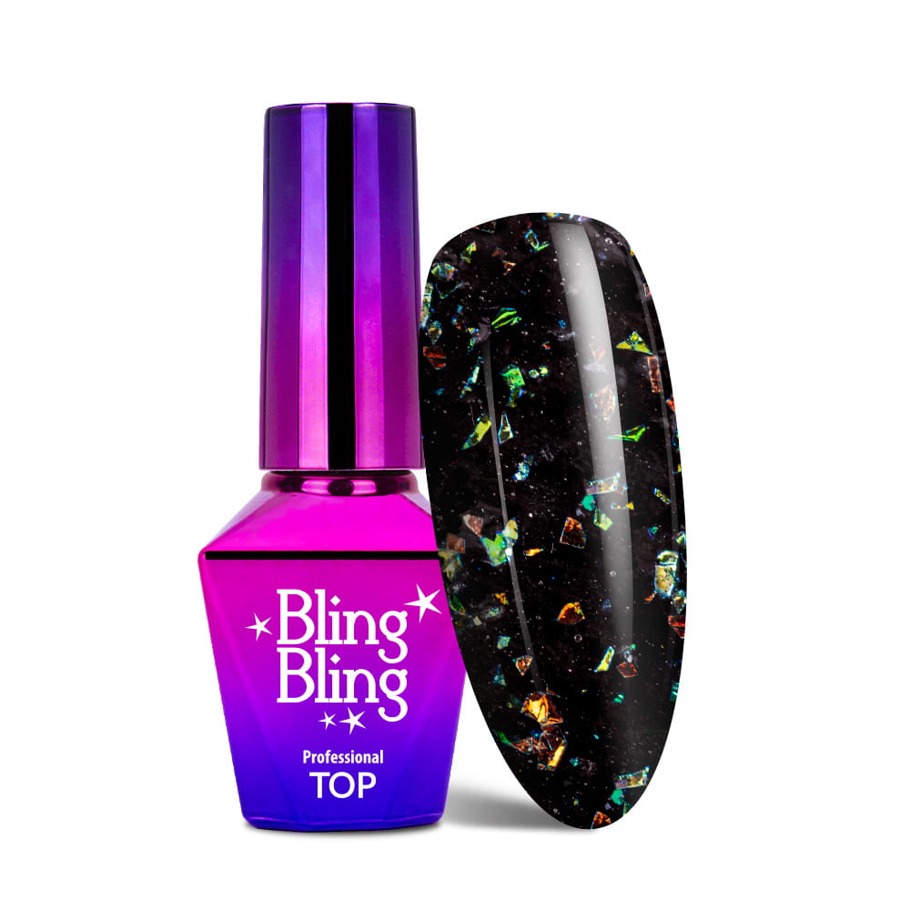 Top BlingBling MollyLac Bitter no wipe bez przemywania z drobinkami 10g