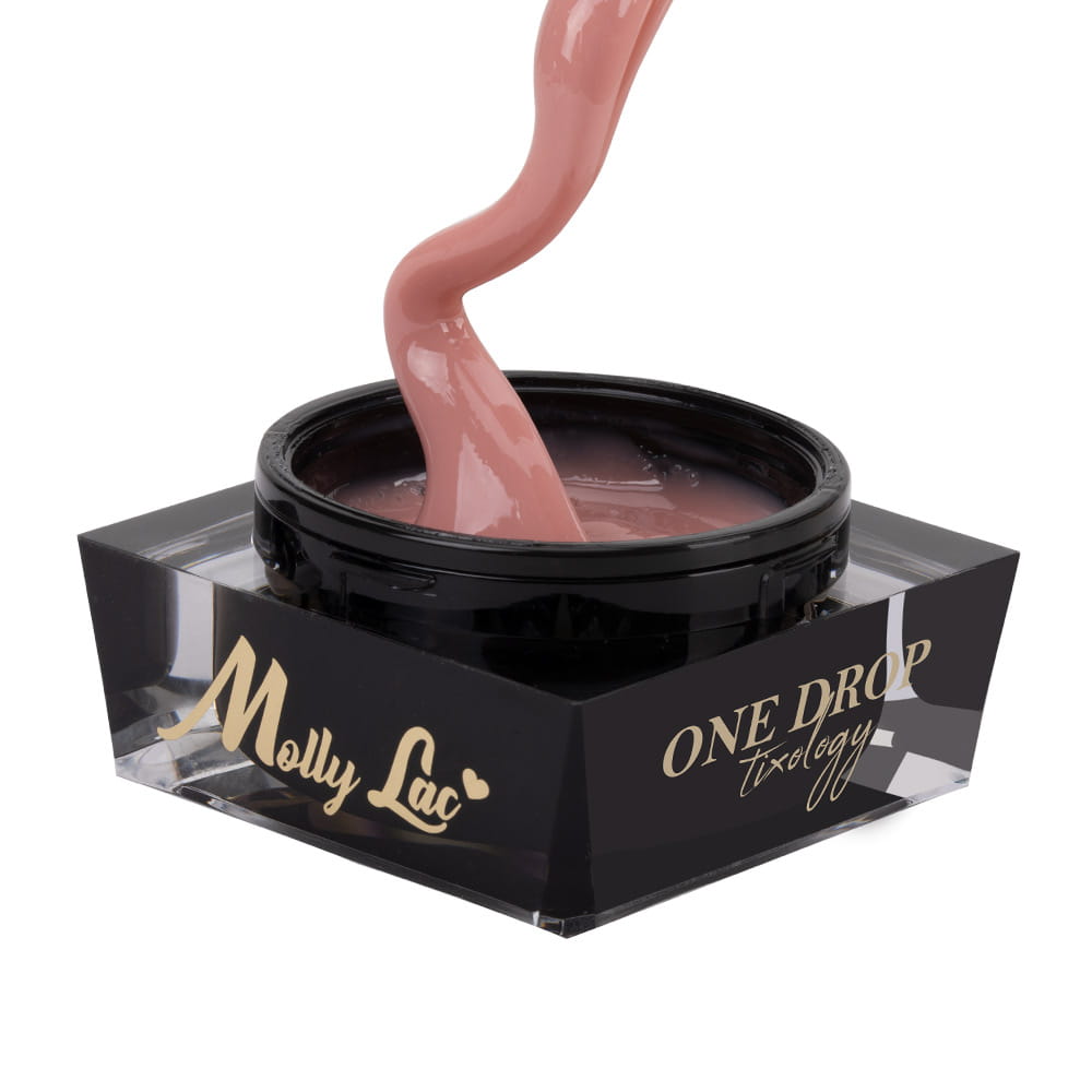 Żel budujący z tiksotropią MollyLac One Drop Tixology Hot Latte 50 g