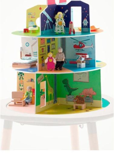 Stokke Scenerie do stolika MuTable House-Dolls Wooden Playhouse