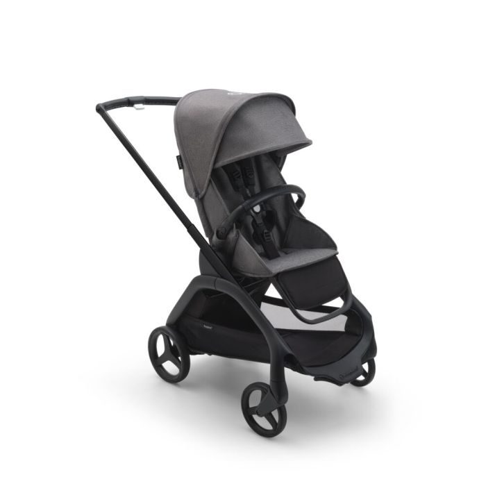 Bugaboo Dragonfly - wózek spacerowy-Black-Grey Melange-Grey Melange