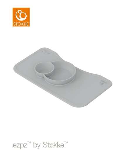 Ezpz by Stokke Placemat for Steps Tray - Silikonowa podkładka do tacki krzesełka Steps-Grey