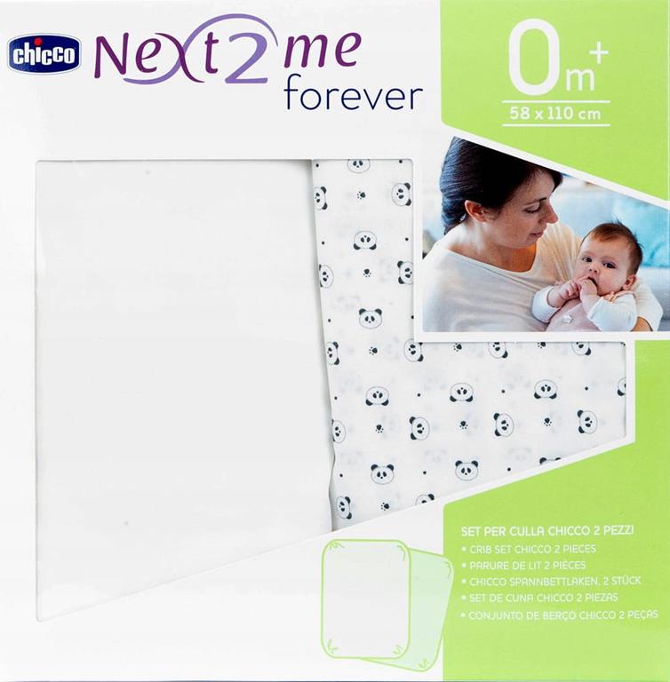 Chicco, Prześcieradełko do Next2Me Forever - 2 szt-Panda
