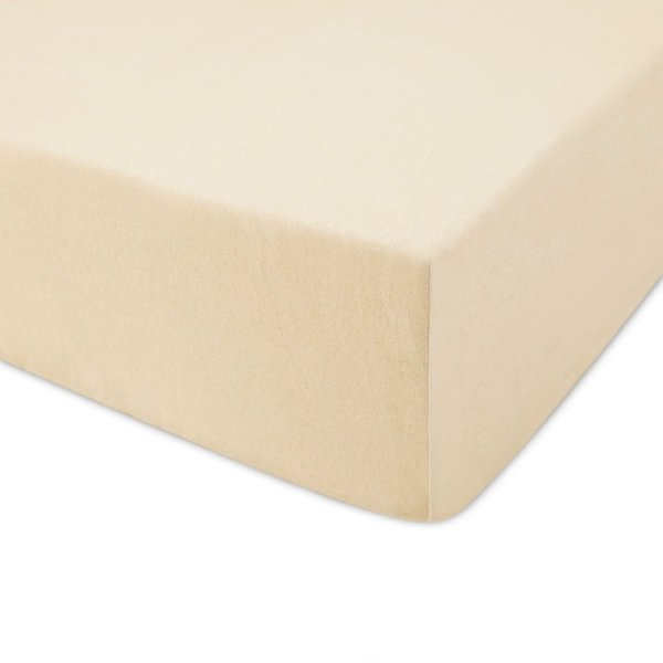 Prześcieradło jersey 140x200 z gumkę wz. D047 (jasny beż)