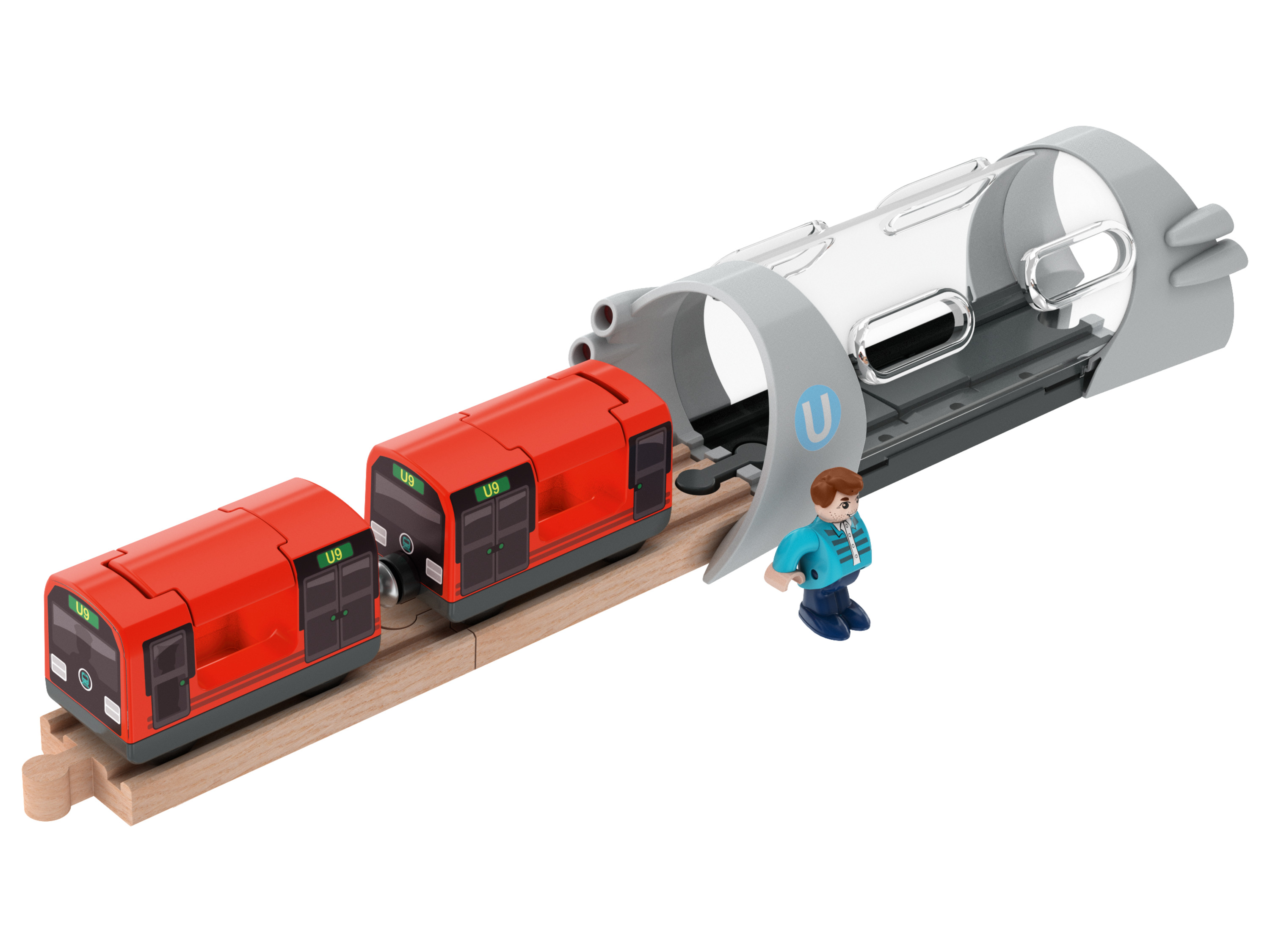 Playtive Zestaw do rozbudowy kolejki Tunel kolejowy