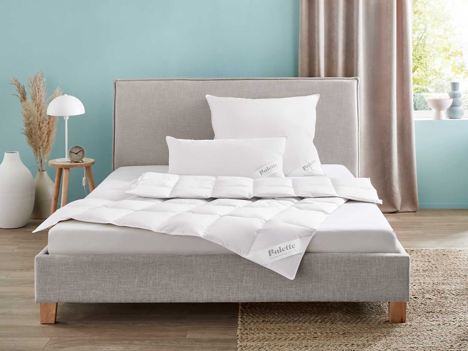 OBB Puchowa kołdra kasetowa Premium Elegance, medium 200 x 200 cm
