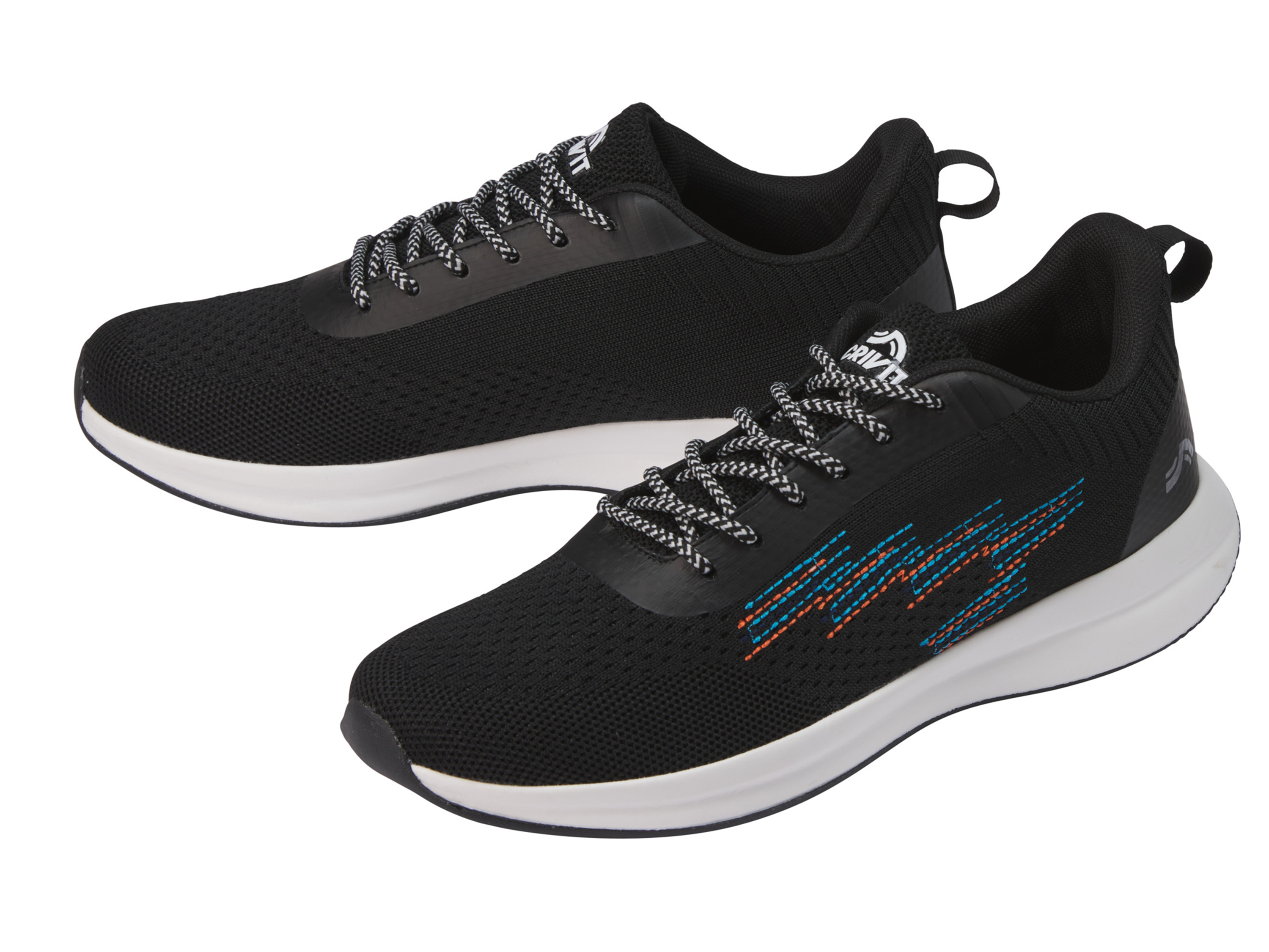 Crivit Buty sportowe męskie z pianką memory Czarny, 43