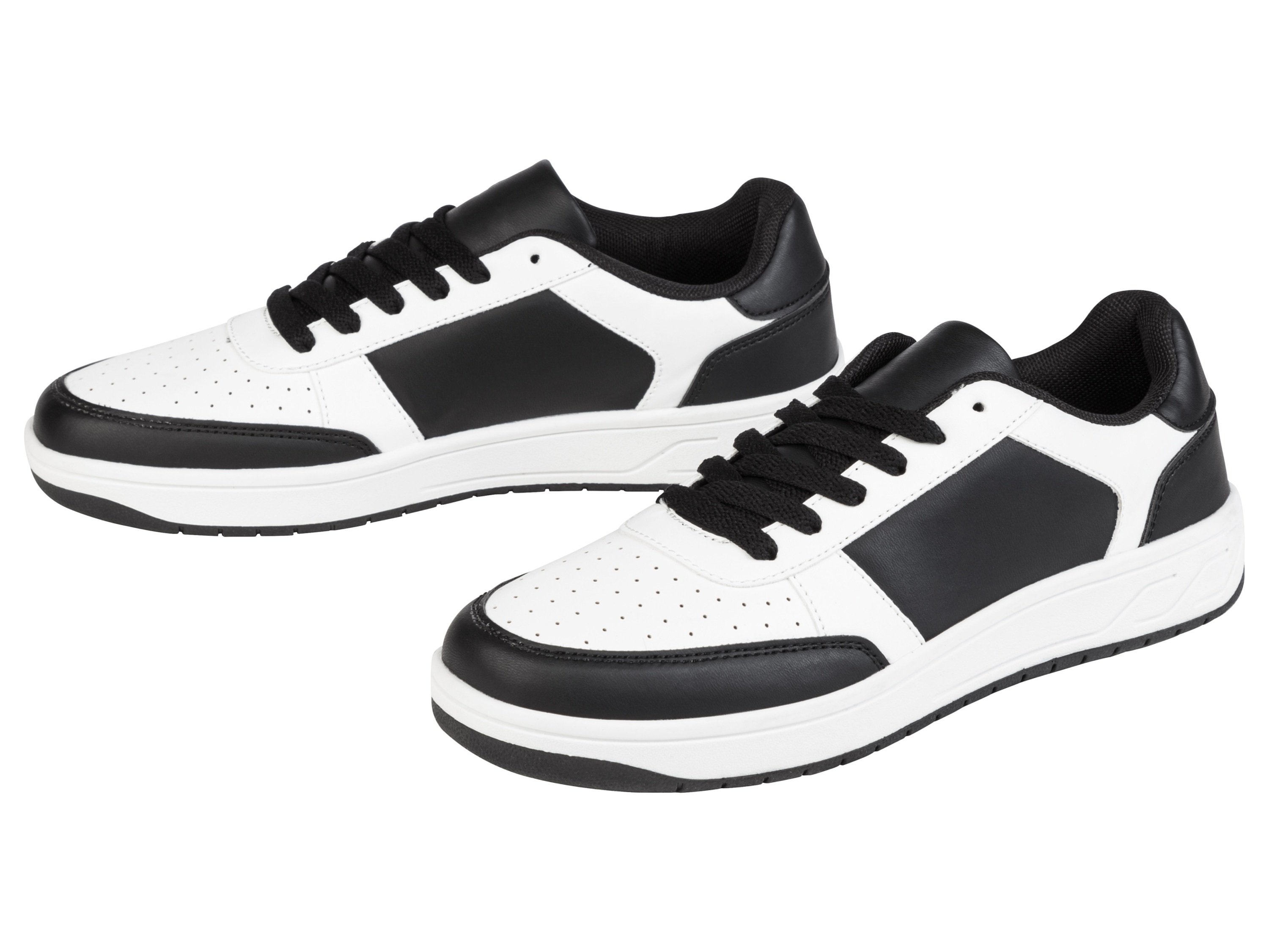esmara Sneakersy damskie z tekstylnym wnętrzem Czarny/ biały, 41