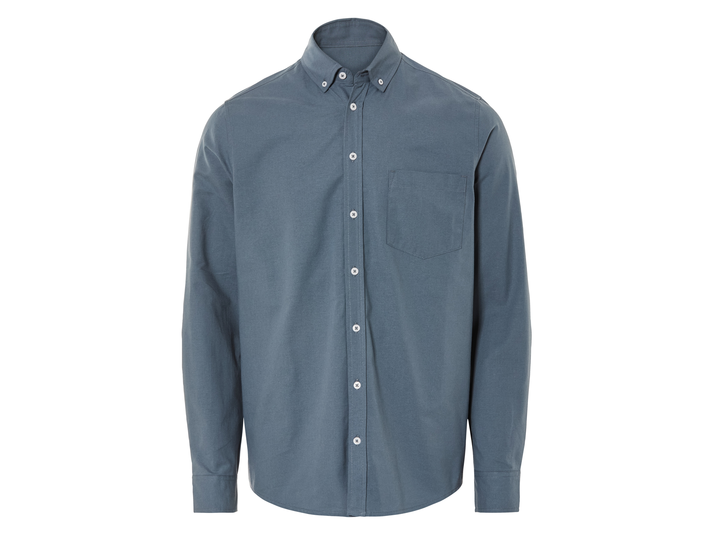 Livergy Koszula męska Oxford z bawełny Niebieski, M 39/40