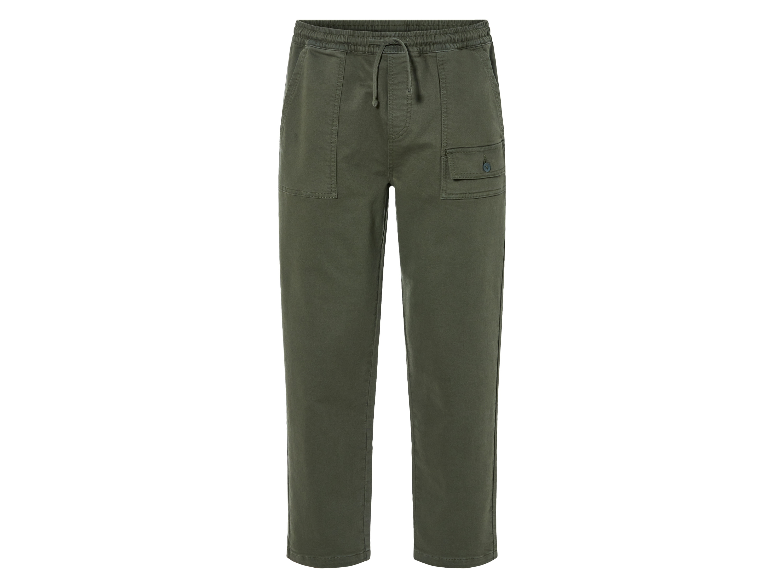 Livergy Spodnie cargo męskie z bawełną M48/50, Zielony