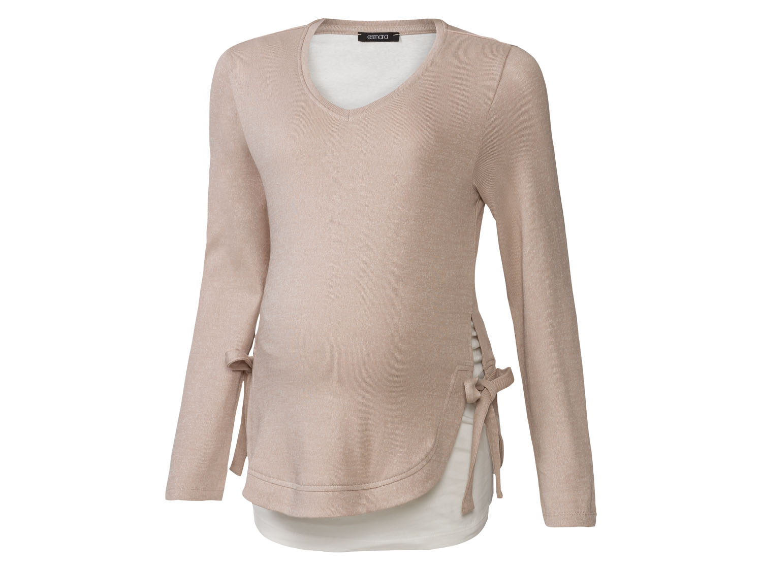 esmara Sweter ciążowy damski z bawełną Xl48/50, Beżowy