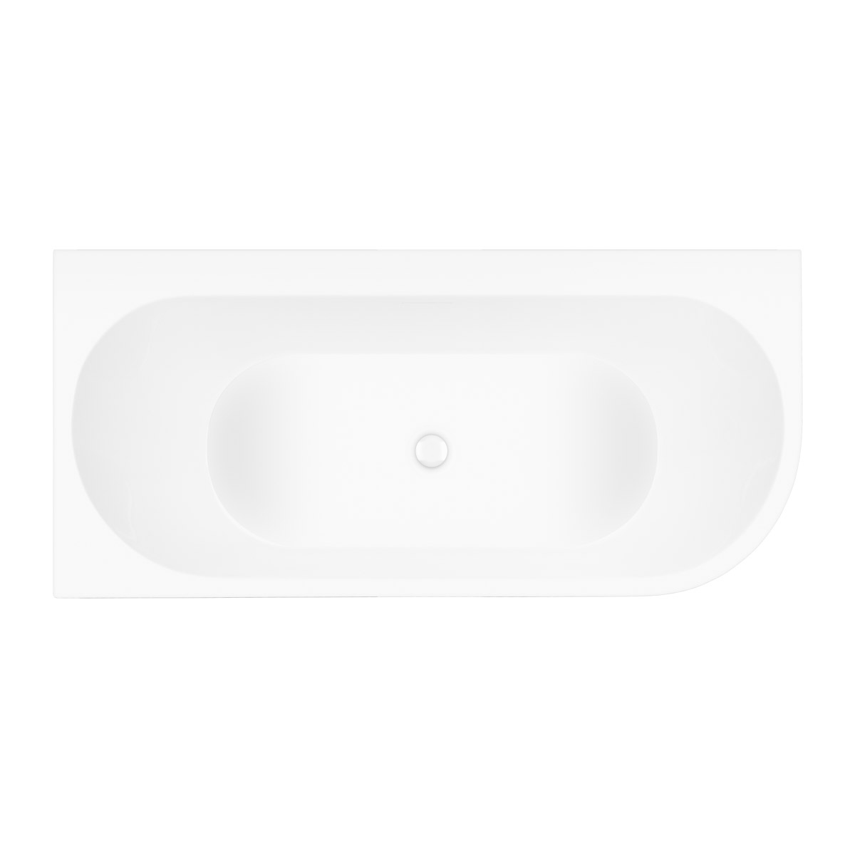 Darmowa Dostawa - Wanna narożna 170x80 cm prostokątna biała Oltens Hulda abset6889