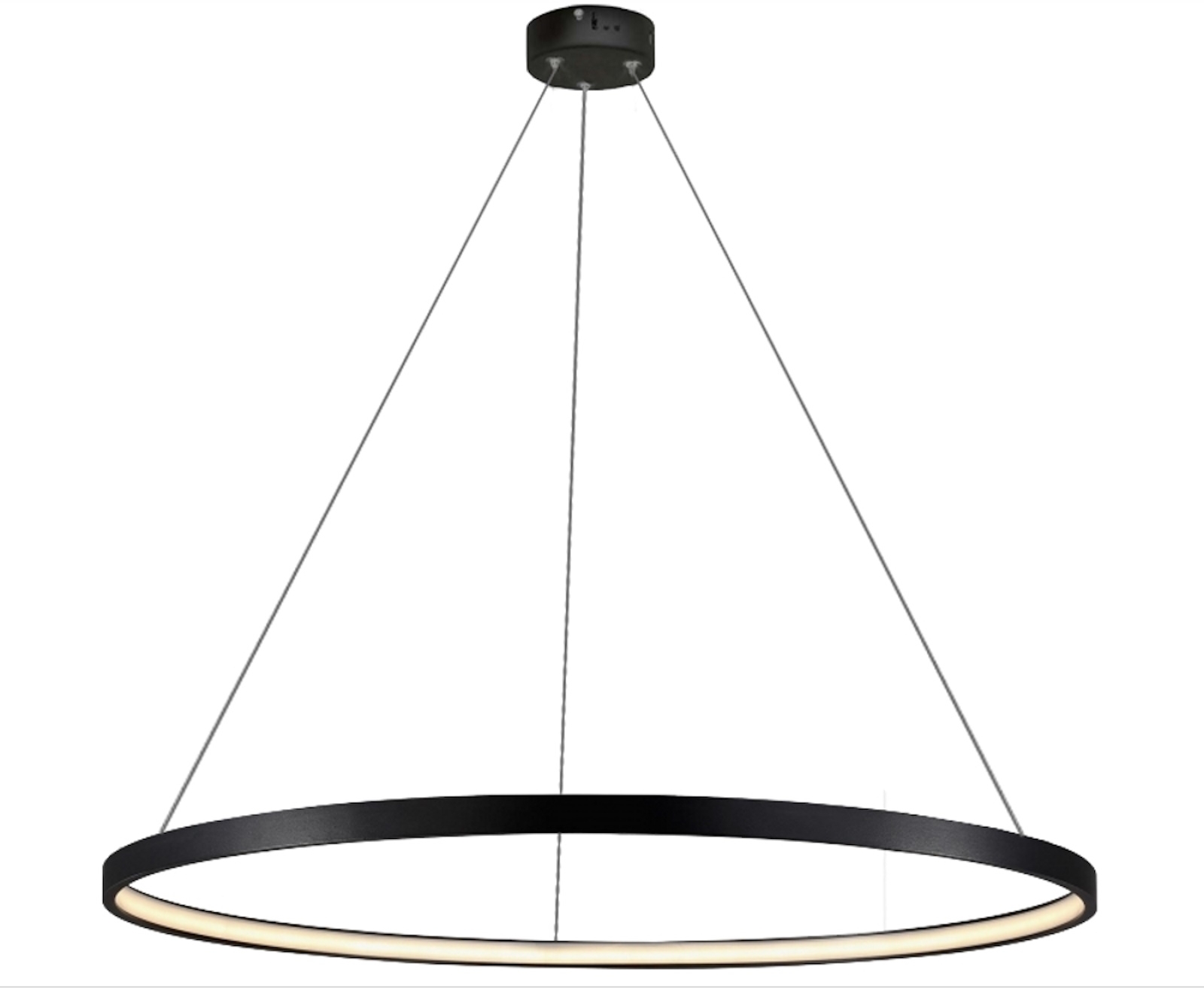 Darmowa Dostawa - Lampa wisząca 1x48 W czarna Light Prestige Ring LP9091PLBKCCT