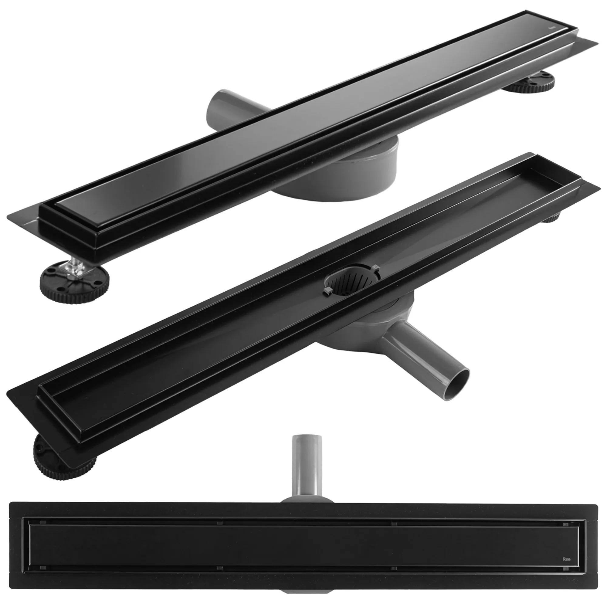 Darmowa Dostawa - Odpływ liniowy 70 cm czarny Rea Neox Pro REAG7802