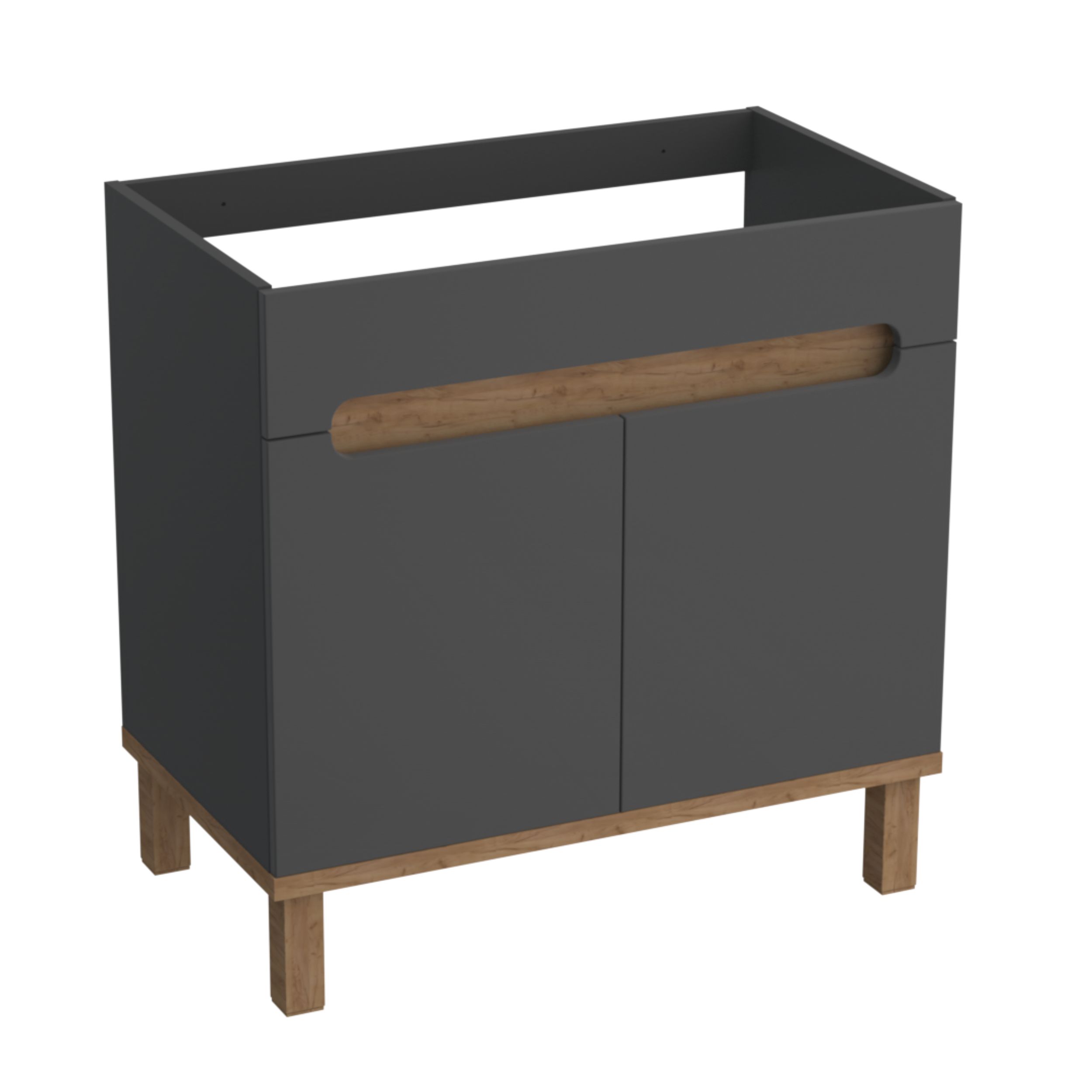 Darmowa Dostawa - Szafka 79.7x45.6x80 cm podumywalkowa stojąca dąb Strama Ovo 1210103