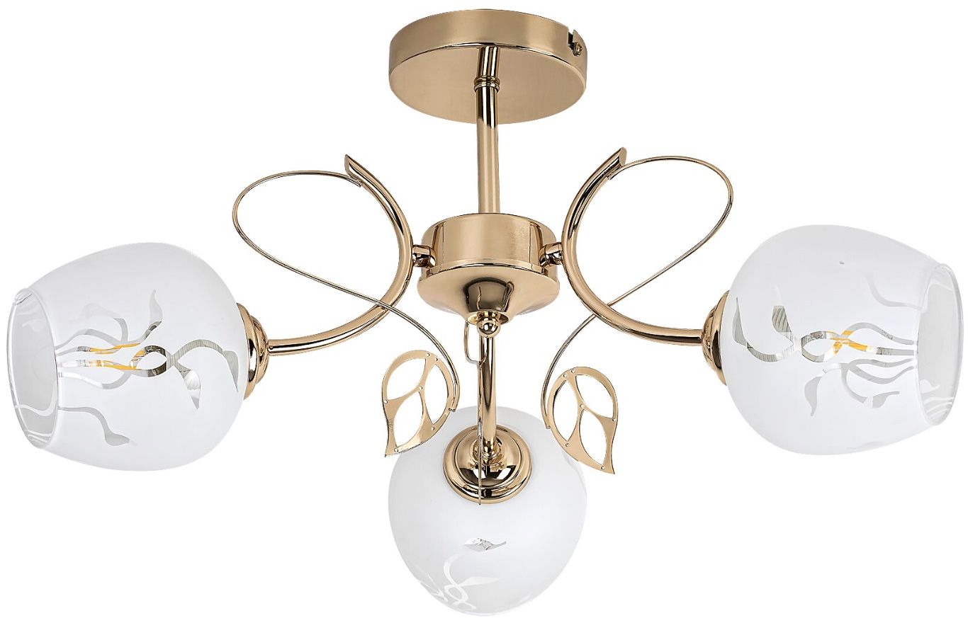 Darmowa Dostawa - Lampa podsufitowa 3x40 W złota Rabalux Fauna 5098