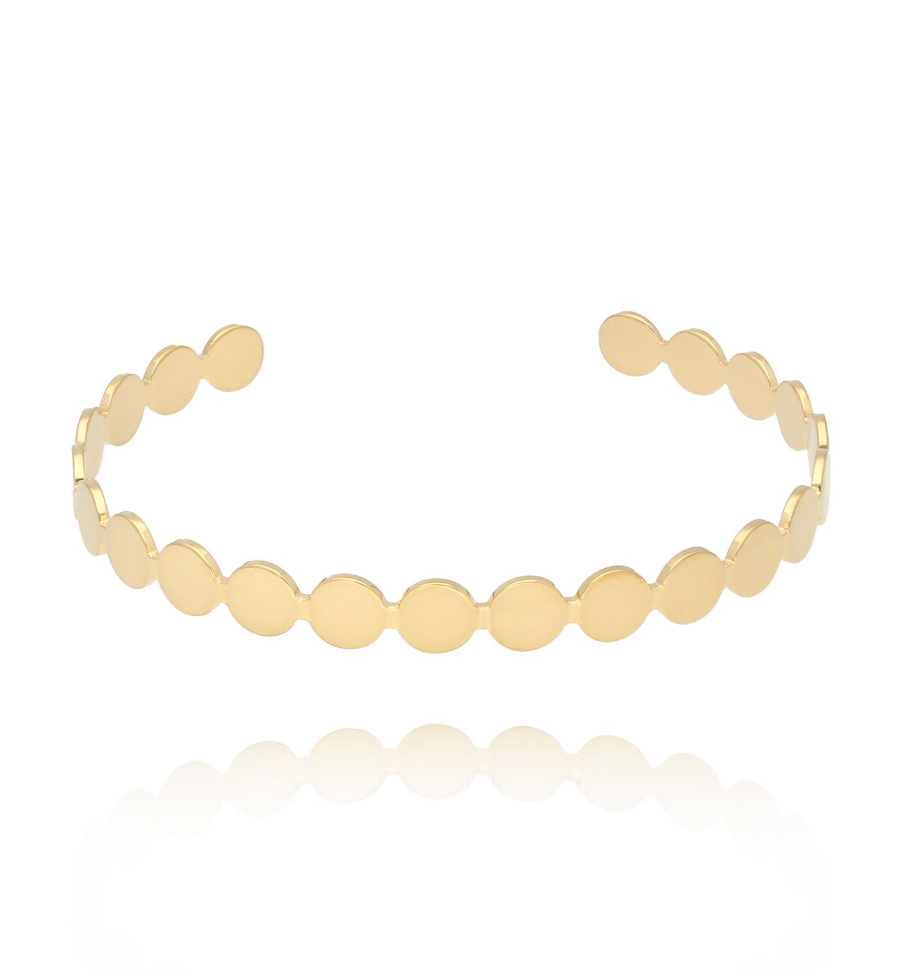 Bransoletka złota obręcz Luxe Gold - By Dziubeka