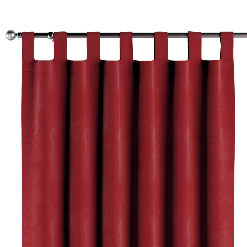 Zasłona na szelkach 1 szt. 130 x 245 cm Dekoria intensywna czerwień 1 szt.
