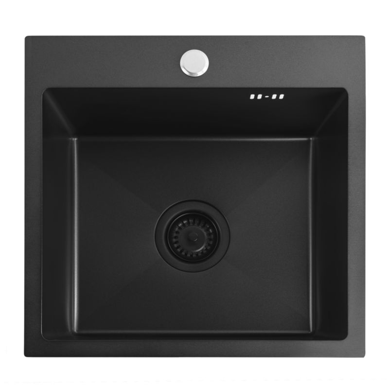 Zlewozmywak Stalowy Rea Leo 40 Czarny 40X45X18,5Cm 1 Szt