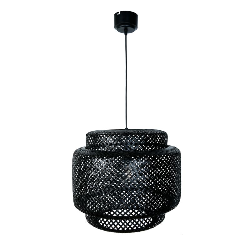 Lampa wisząca GoodHome Clure Natural czarna