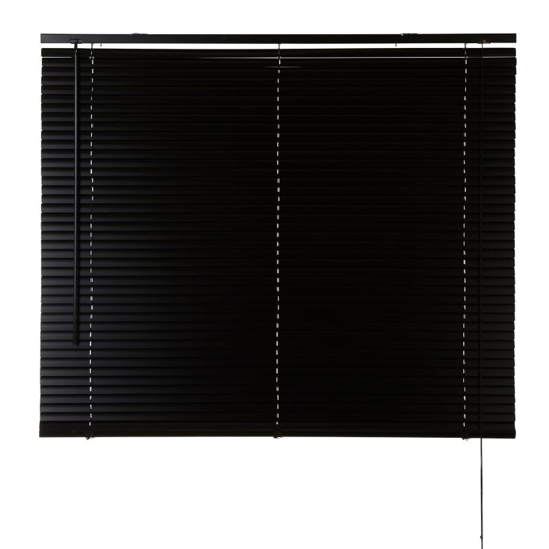 Żaluzja GoodHome aluminiowa Colours Studio 55 x 180 cm czarna