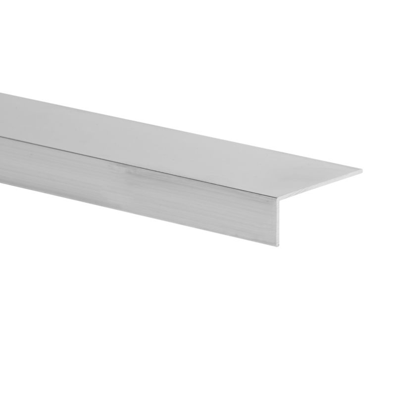 Kątownik aluminiowy gładki 1000 x 52 x 20 x 2 mm naturalny