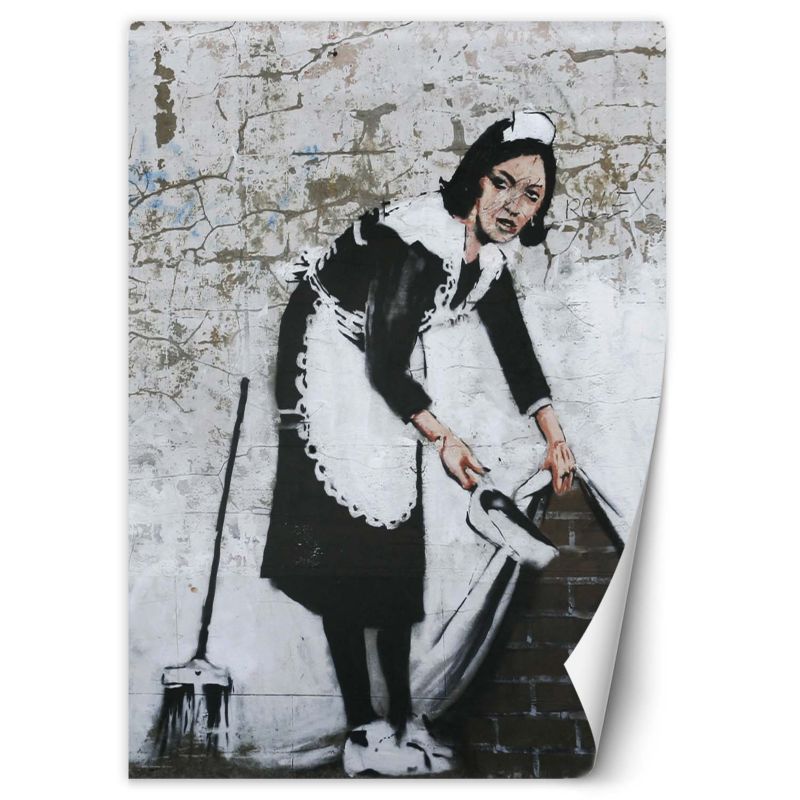 Fototapeta Feeby Pokojówka Banksy Mural Street Art 150x210 1 szt