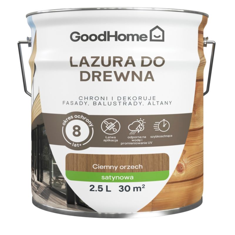 Lazura GoodHome 8 lat dąb średni 2,5 l
