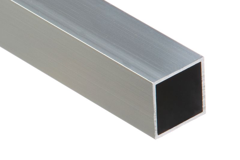 Rura kwadratowa aluminiowa gładka 1000 x 25 x 25 x 1,5 mm kolor naturalny