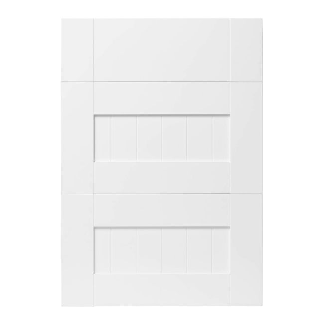 Front kuchenny do szafki z 3 szufladami GoodHome Alpinia 50 cm biały mat