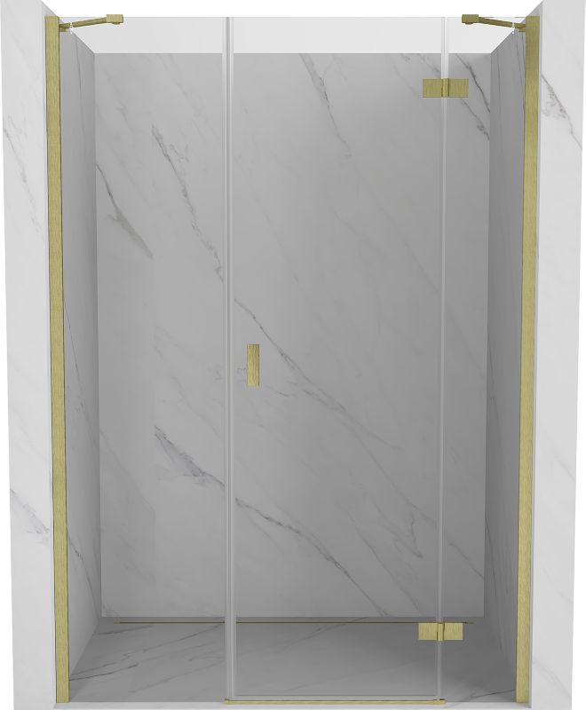 Drzwi prysznicowe Mexen Mist-H złoty 125 cm 1 szt