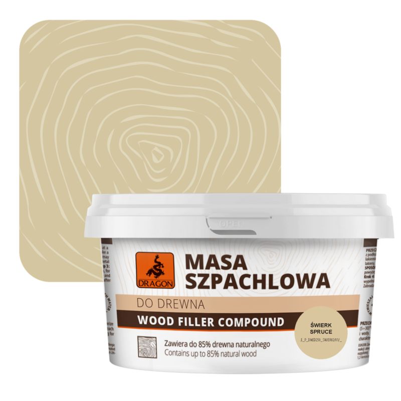 Masa szpachlowa do drewna Dragon świerk 250 g