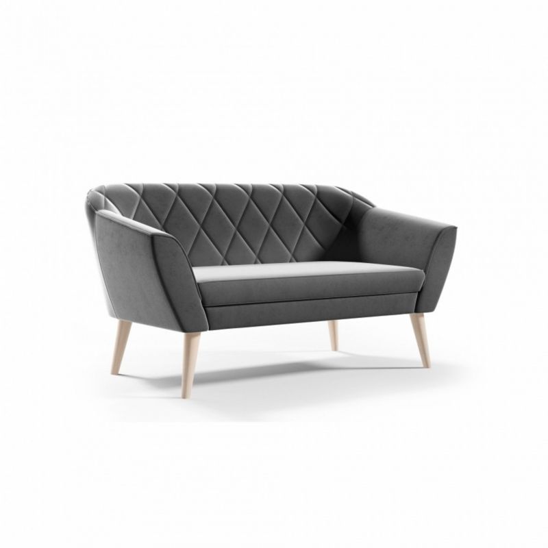 Sofa Bettso Viva 2 140 cm z miękkim oparciem szary 1szt.
