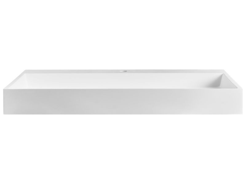 Umywalka podwieszana 100 x 46 cm biała Quenko 1 szt.