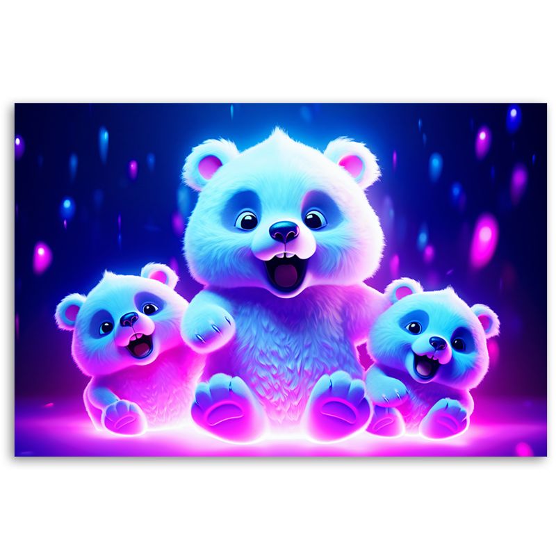 Fototapeta Feeby Neonowe niedźwiadki 150x105 1 szt