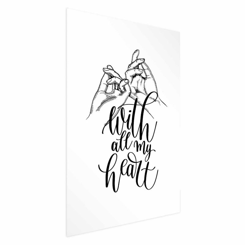 Plakat Artgeist All My Heart 29,7x42 cm bez ramy 1 szt