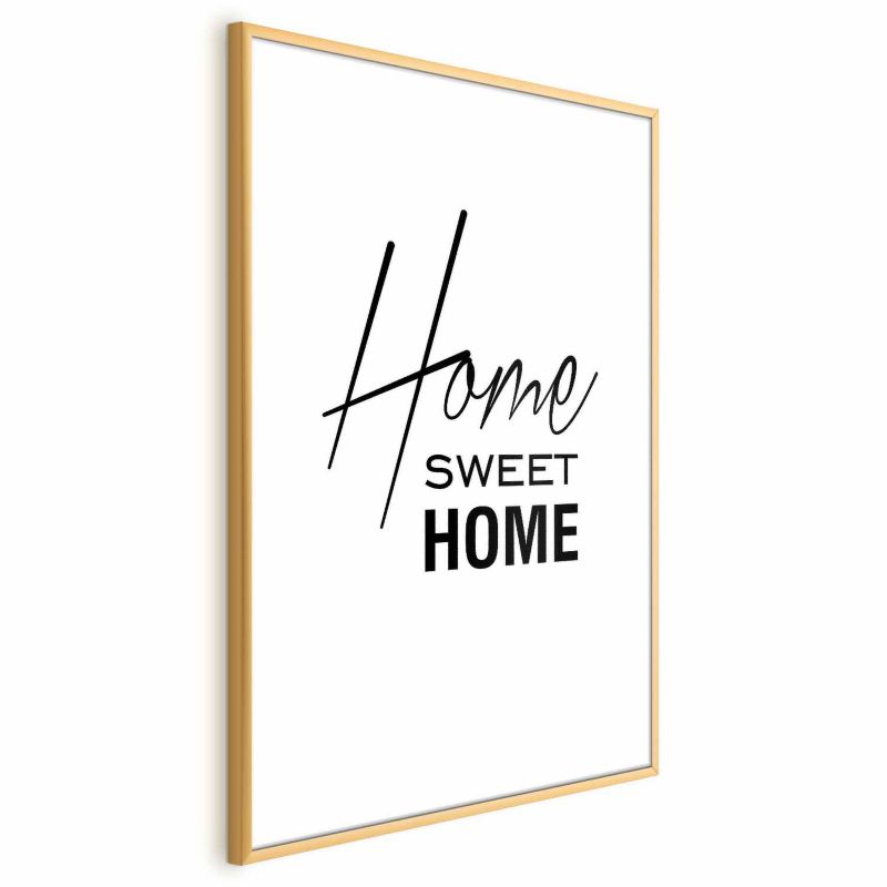 Plakat Artgeist Home 60x90 cm z ramą złotą 1 szt