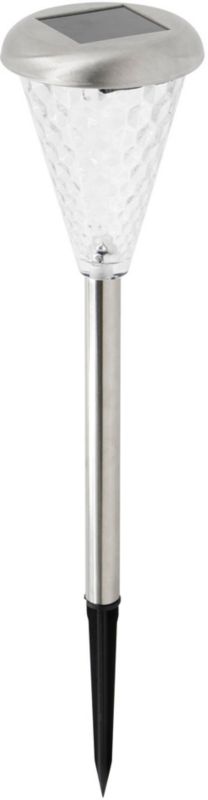 Lampka solarna wbijana 8 cm stalowa