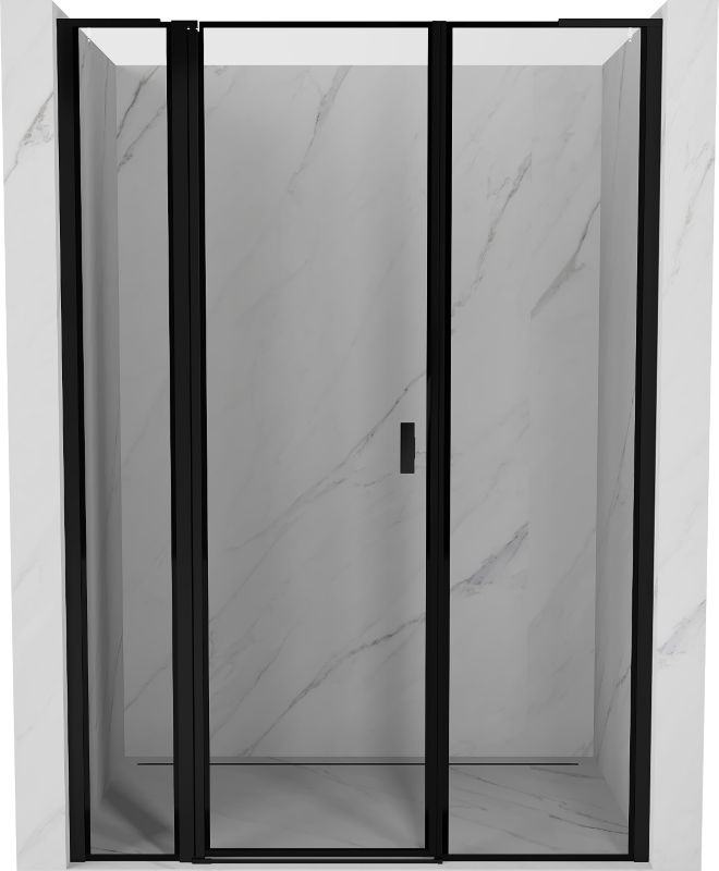 Drzwi prysznicowe Mexen Mist L czarne 155 cm 1 szt