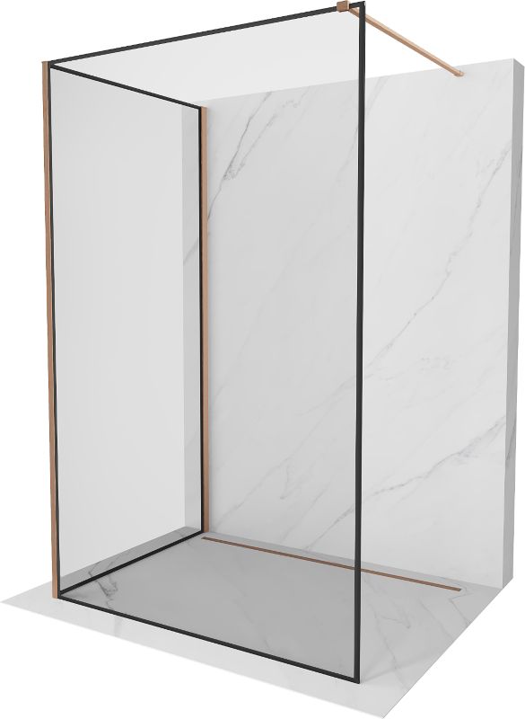Ścianka prysznicowa Mexen Kioto czarny wzór 140 x 90 cm 800-140-212-65-70-090 1 szt.
