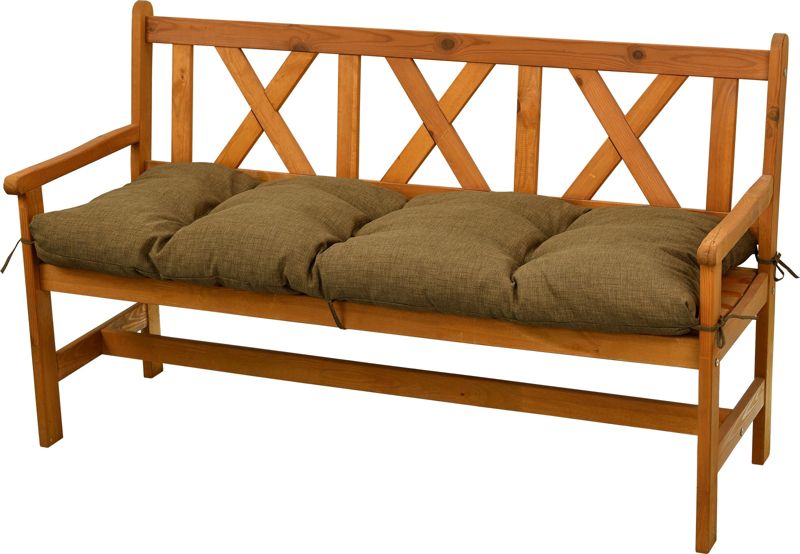 Poduszka na ławkę ogrodową AMPO 140 cm brązowy 1 szt.