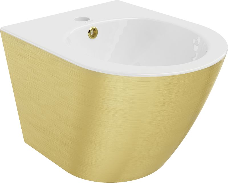 Bidet wiszący Mexen Lena czarny/złoty 48 cm 35224807 1 szt.