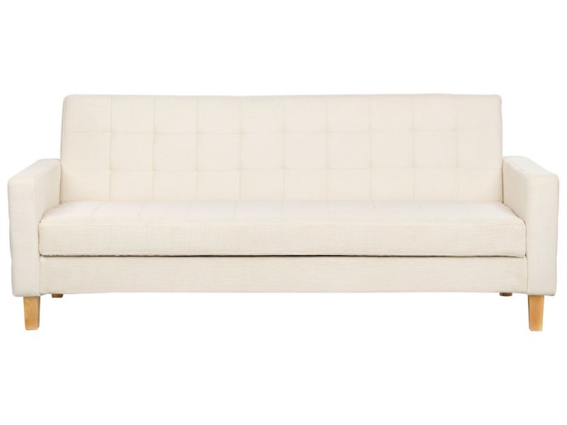 Sofa rozkładana Vehkoo Złamana biel 1 szt.