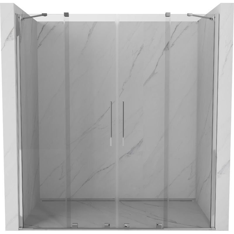 Drzwi prysznicowe rozsuwane Mexen Velar transparent chrom 170x200 cm 1 szt.