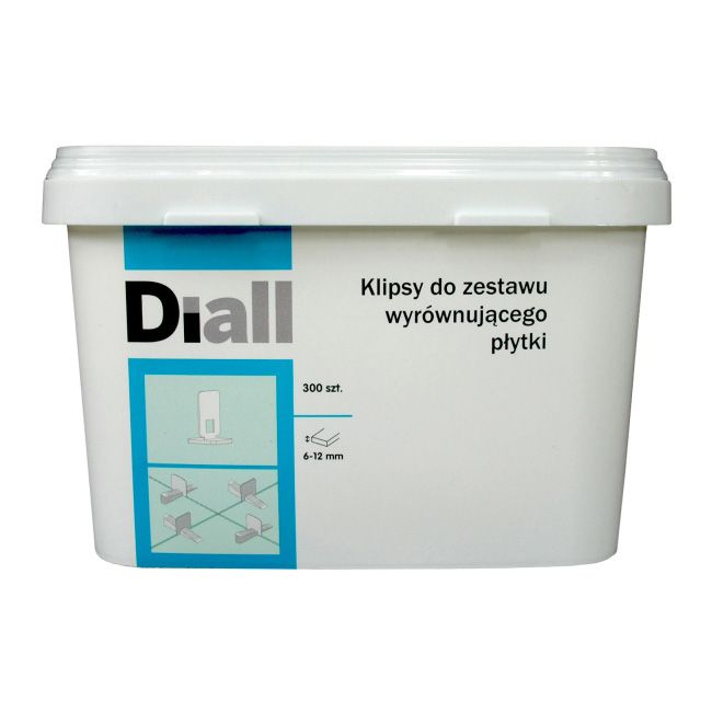 Klipsy do zestawu wyrównującego Diall 300 szt.