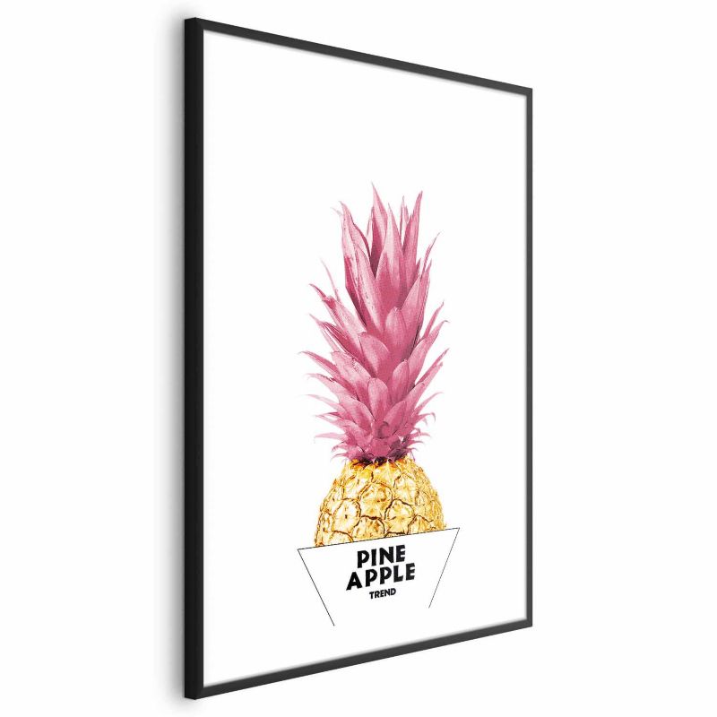 Plakat Artgeist Złoty ananas 29,7x42 cm z ramą czarną 1 szt